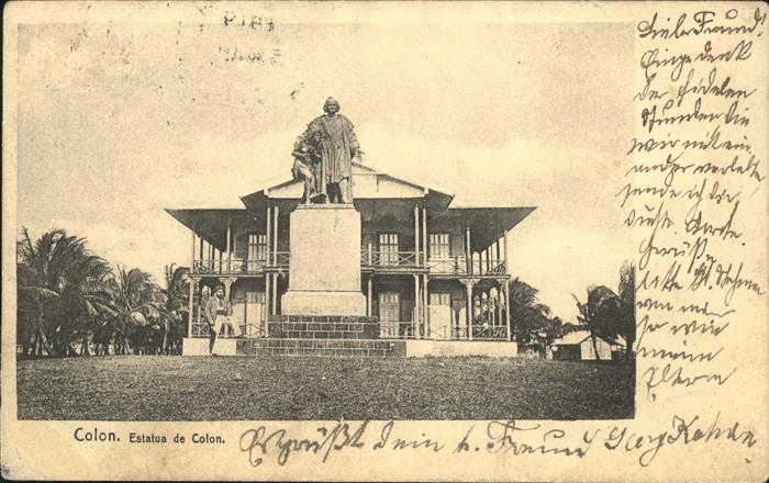 Colon Panama Estatua de Colon