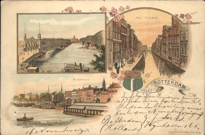 Rotterdam Brücke Schiff
