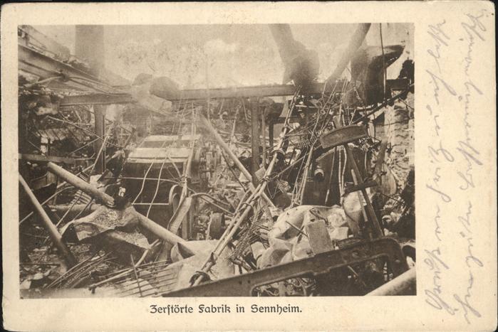 Sennheim zerstörte Fabrik