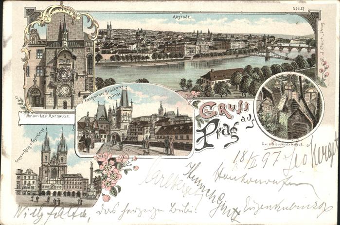 Prag Prahy Prague Rathaus Brücke