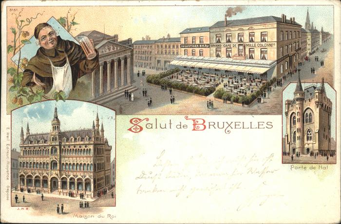 Bruxelles Bruessel Porte de Hal Naison du Roi