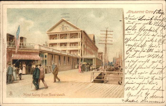 Atlantic City New Jersey Hotel Luray from Boardwalk