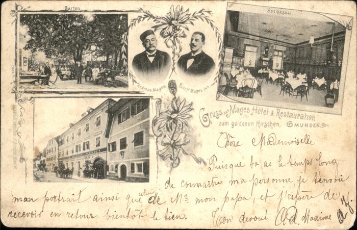 Gmunden Salzkammergut Mages Hotel-Restaurant zum goldenen Hir