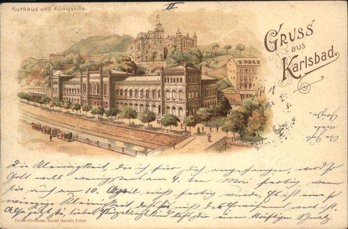 Karlsbad Eger Kurhaus Königsvilla