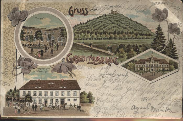 Groeditz Riesa Gasthaus zum Gröditzberge Burghof Kutsc