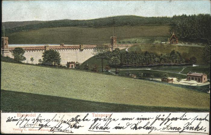 Einsiedel Altmuehl Talsperre Reliefkarte