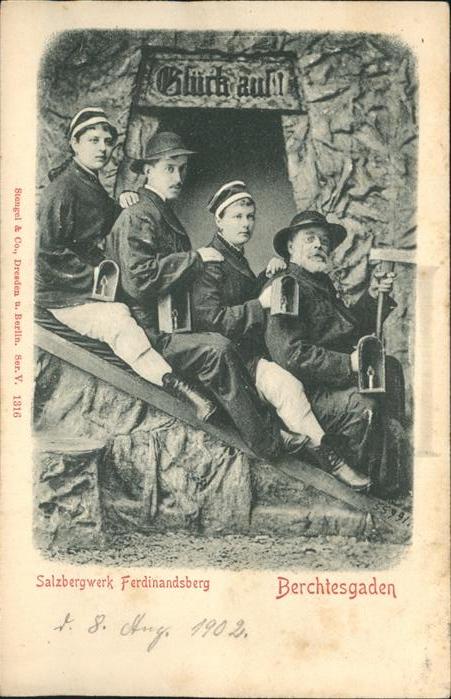 Berchtesgaden Salzbergwerk Ferdinandsberg Reliefkarte