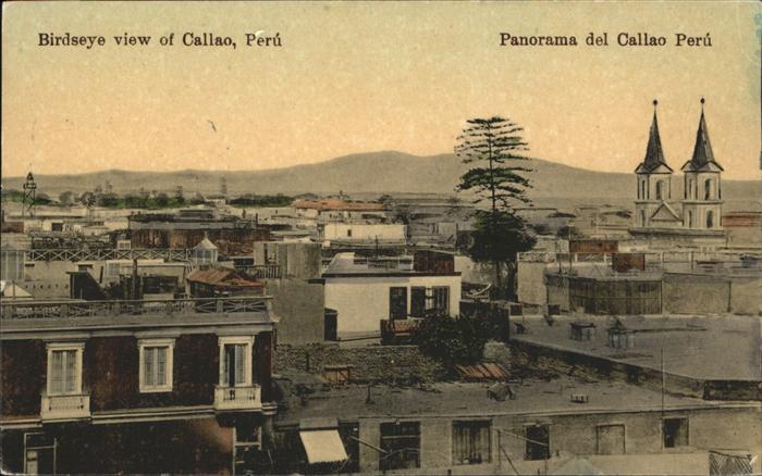 Peru Birdseye view of Callao