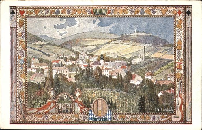 WIEN AT Feldpost Deutsches Saengerbundfest 1928, Wappen