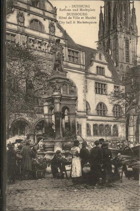 Duisburg Ruhr Rathaus Marktplatz,