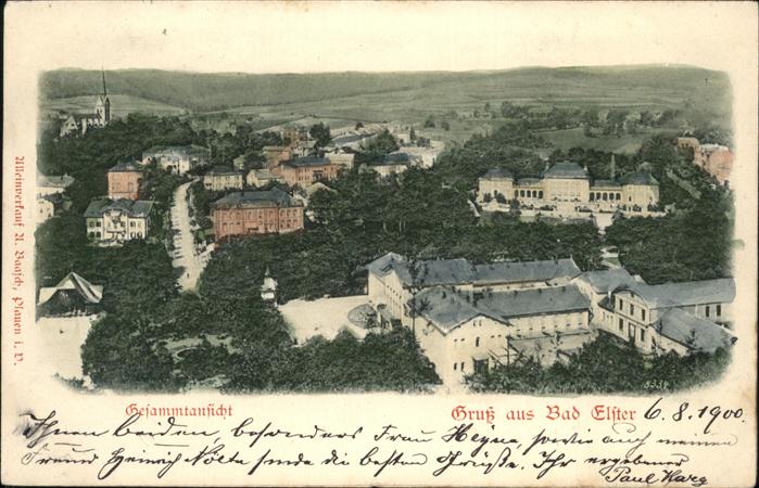 Bad Elster Gesamtansicht Reliefkarte
