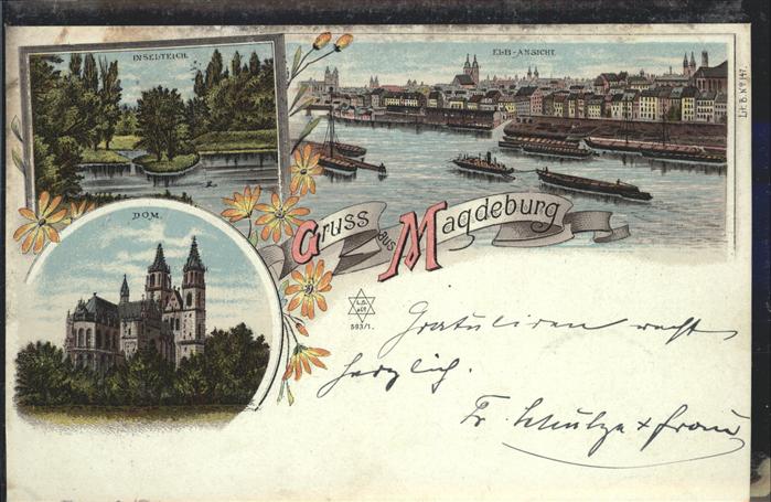 Magdeburg Dom Elbe, Inselteich