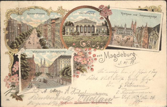 Magdeburg Rathaus Johanniskirche Herrenkrug, Kais