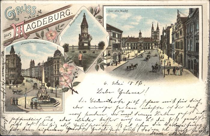 Magdeburg alter Markt Hasselbachbrunnen