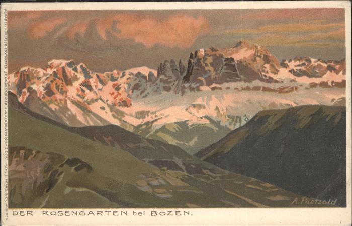 Bozen Suedtirol Rosengarten