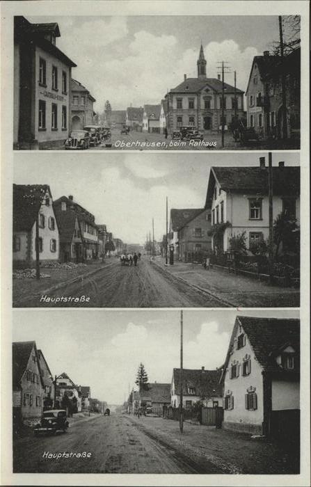 Oberhausen Rheinhausen Breisgau Rathaus Hauptstrasse