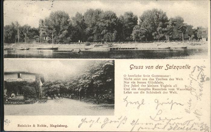 Magdeburg Salzquelle Spruch oh herrliche freie Go