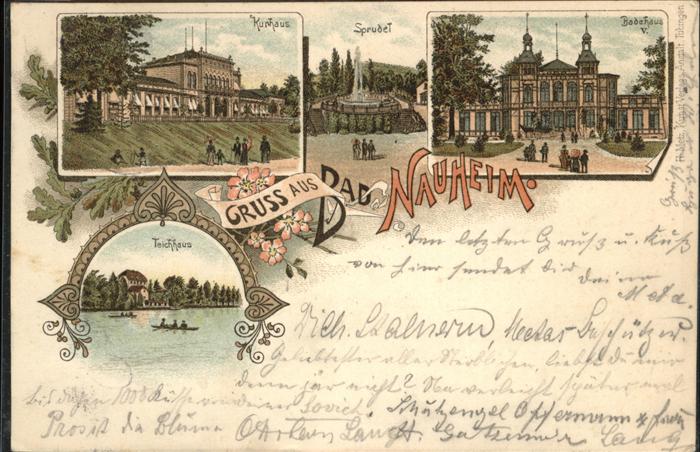 Bad Nauheim Teichhaus Badehaus, Sprudel, Kurhaus