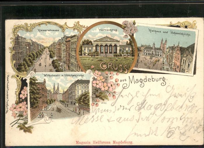 Magdeburg Herrenkrug Rathaus, Johanniskirche, Kai