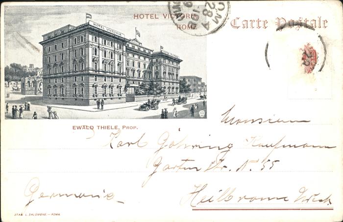 Rome Italy Hotel Victoria