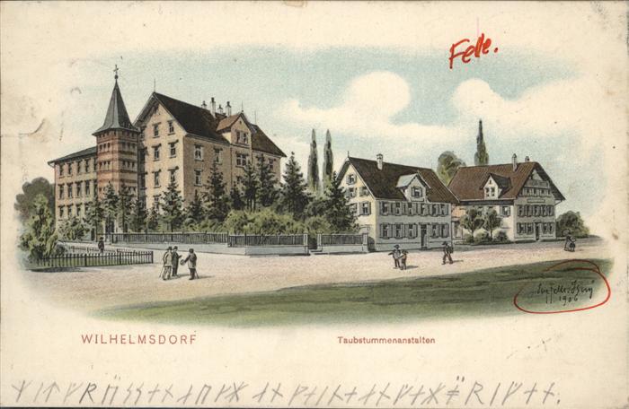 Wilhelmsdorf Wuerttemberg Taubstummenanstalten