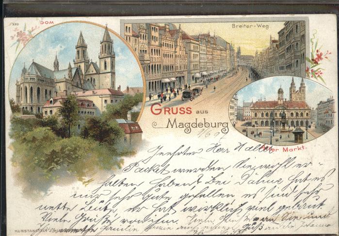 Magdeburg Breiter Weg Alter Markt, Dom