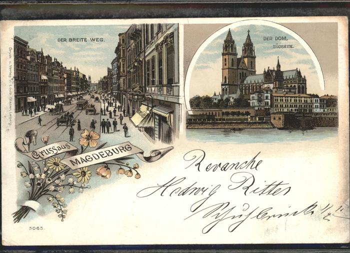 Magdeburg Dom Südseite Der Breite Weg