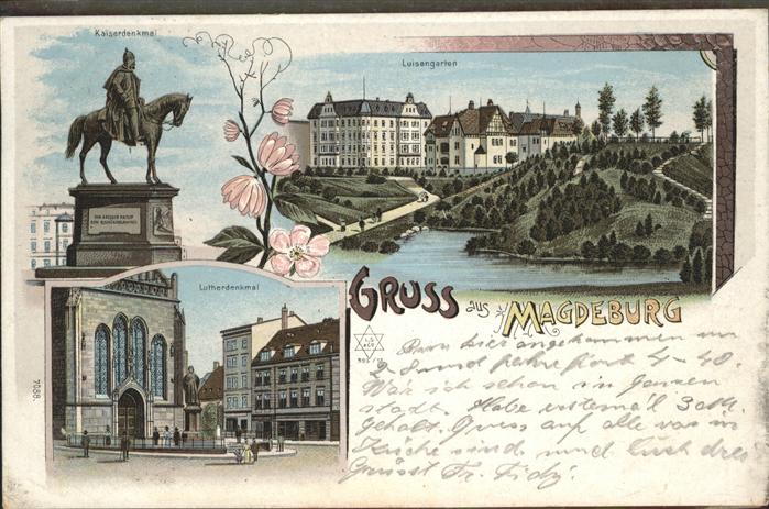 Magdeburg Luisengarten Kaiserdenkmal