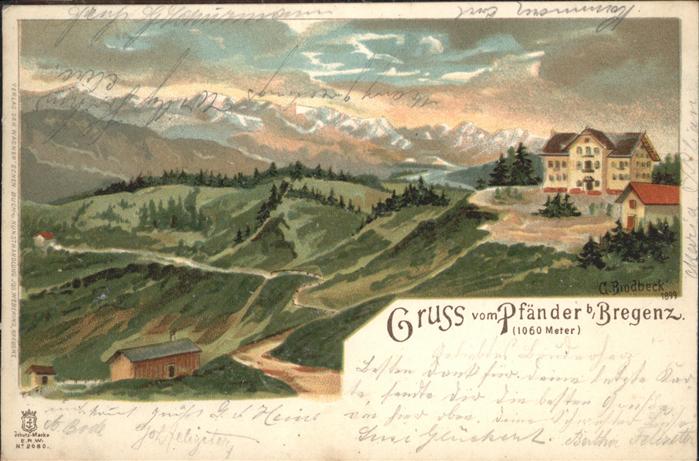 Bregenz Vorarlberg Pfänder 1060 Meter