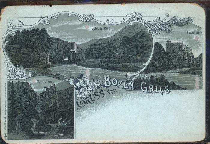 Bozen Suedtirol Gries Schloss Ried, Runkelsteink