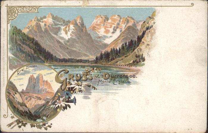 Duerrensee Monte Cristallo Drei Zinnen