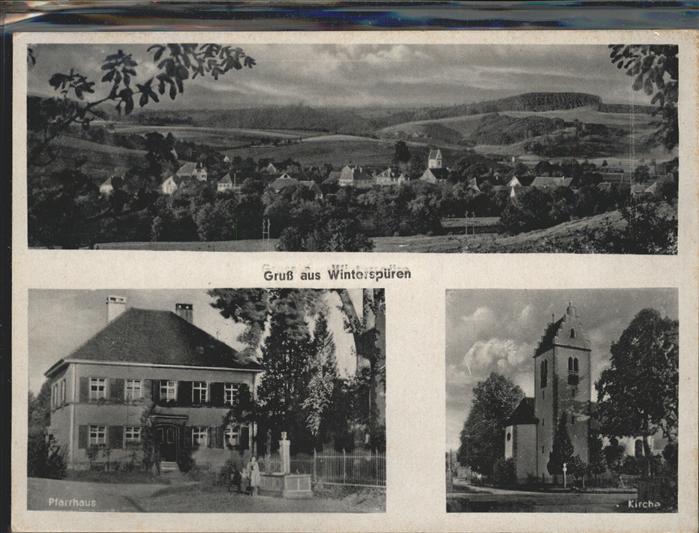 Winterspueren Stockach KONSTANZ BW Pfaarhaus Kirche