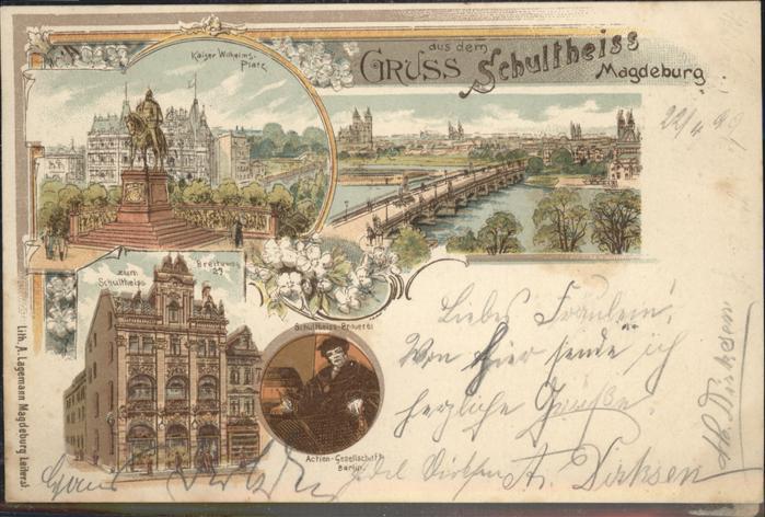 Magdeburg Schultheiss Kaiser-Wilhelm-Platz