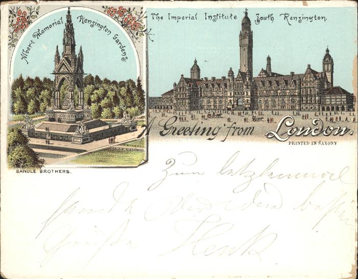 London Albert Memorial
Kensington Garden