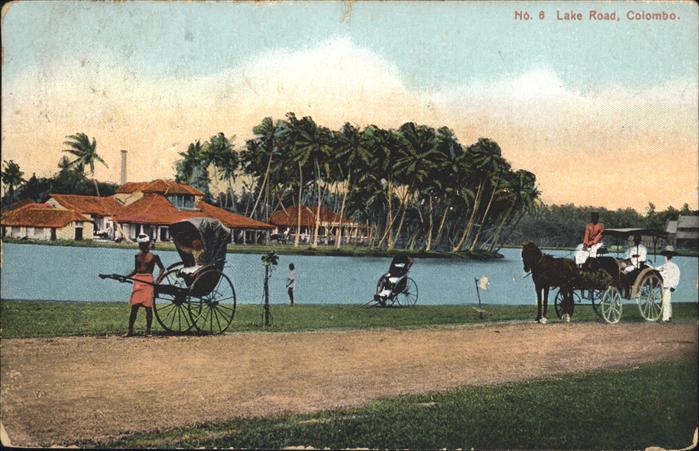 Colombo Ceylon Sri Lanka Lake Road