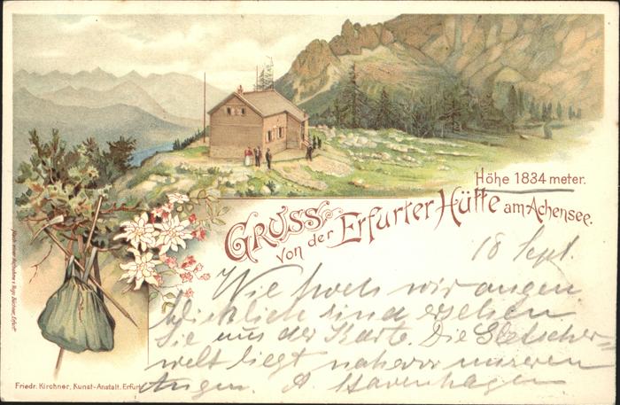 Pertisau Achensee Erfurter Hütte
Achensee