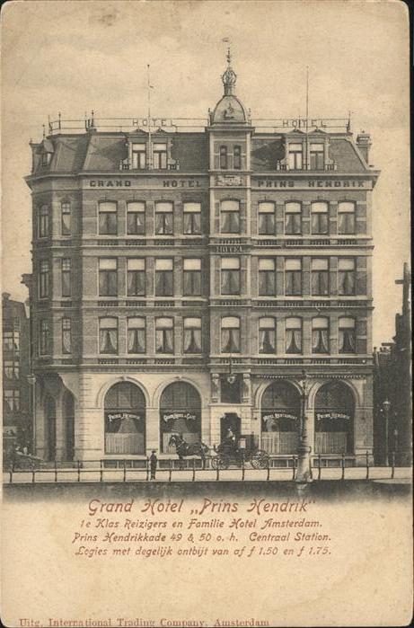 Amsterdam Niederlande Grand Hotel Prinz Hendrik