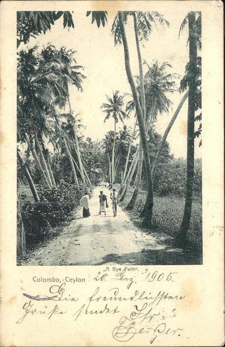 Colombo Ceylon Sri Lanka Teilansicht