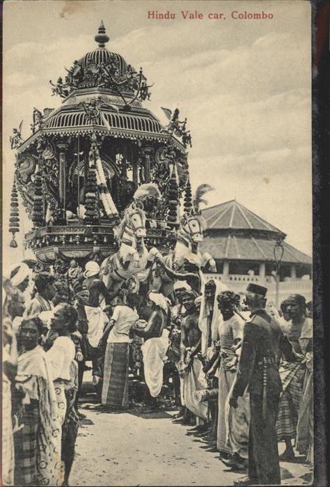 Colombo Ceylon Sri Lanka Hindu Vale Car