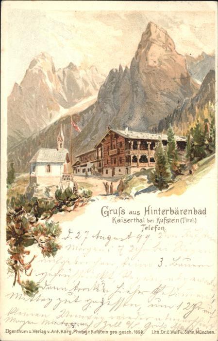 Kufstein Tirol Hinterbärenbad
Kaisertal