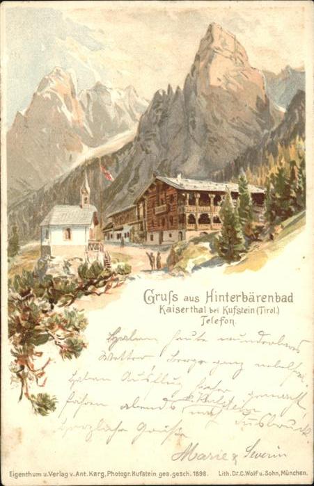 Kufstein Tirol Hinterbärental
Kaisertal