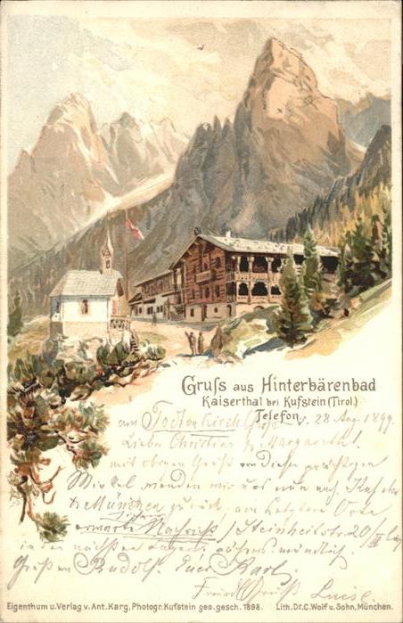 Kufstein Tirol Hinterbärenbad