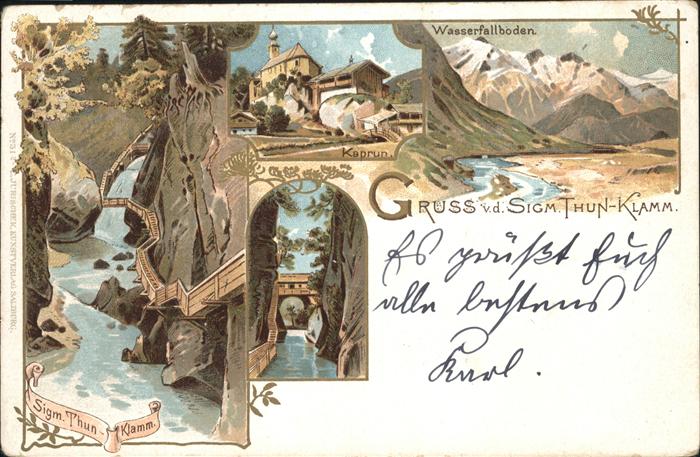 Kaprun Pinzgau-Pongau Salzburg AT Sigmund-Thun-Klamm
Wasserfallboden