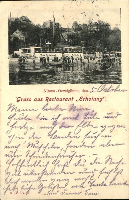 Altona Hamburg Restaurant Erholung