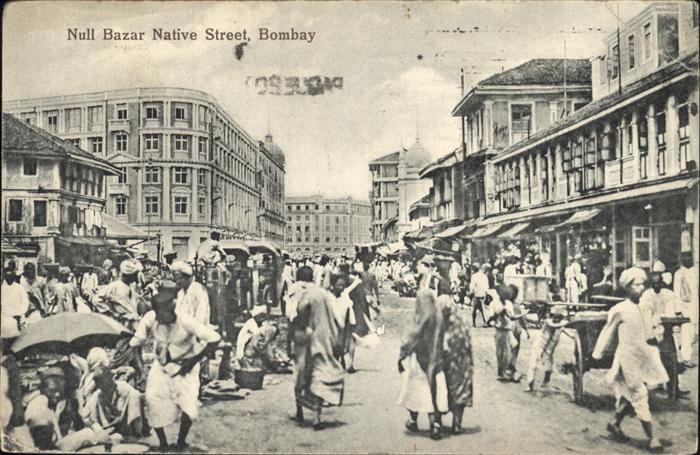 Bombay Mumbai Null Bazar 
Native Street