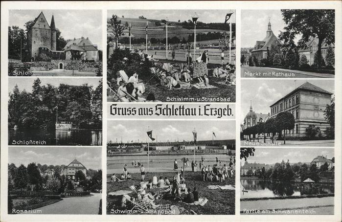 Schlettau Erzgebirge Schlossteich
Schloss
Kirche
Markt
R