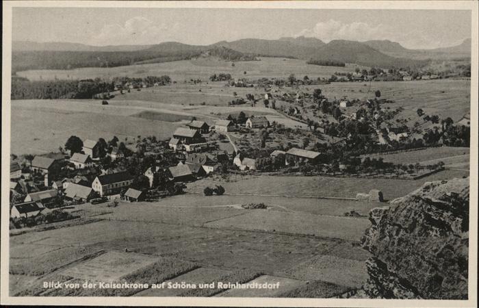 Reinhardtsdorf Bad Schandau Totalansicht