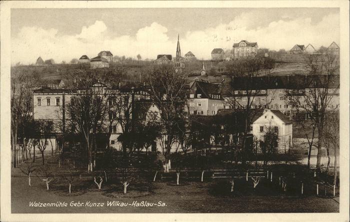Wilkau-Hasslau Walzenmühle Gebrüder Kunze