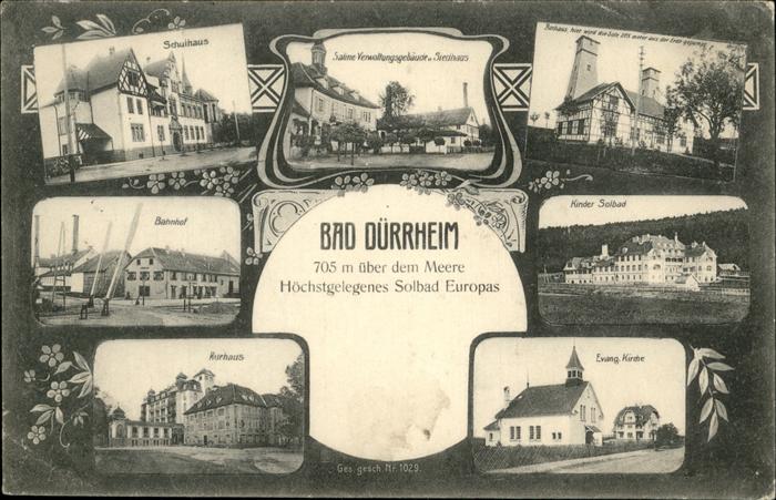 Bad Duerrheim Schulhaus
Bahnhof
Kurhaus