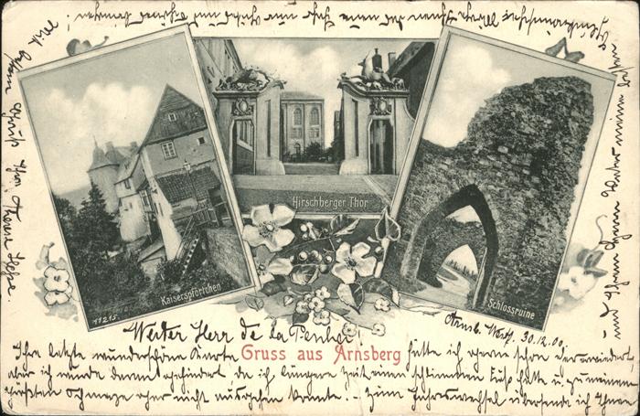 Arnsberg Westfalen Hirschberger Tor
Kaiserpförtchen
Schl